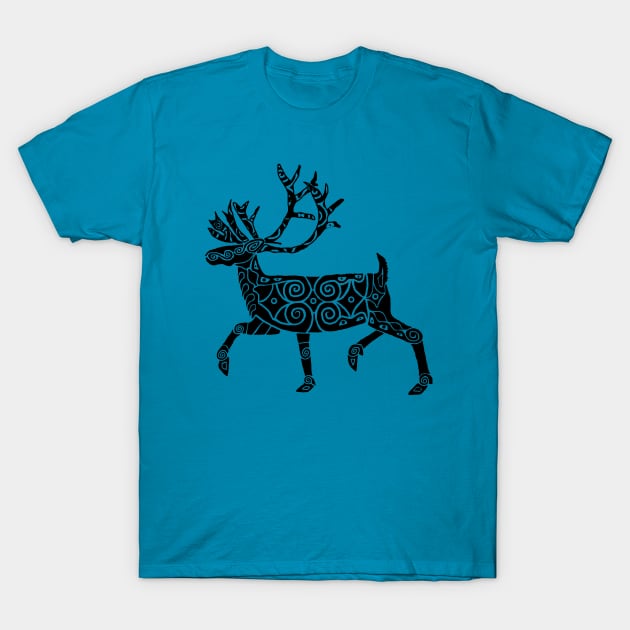 Tribal Reindeer T-Shirt by AnimalsAndSuch